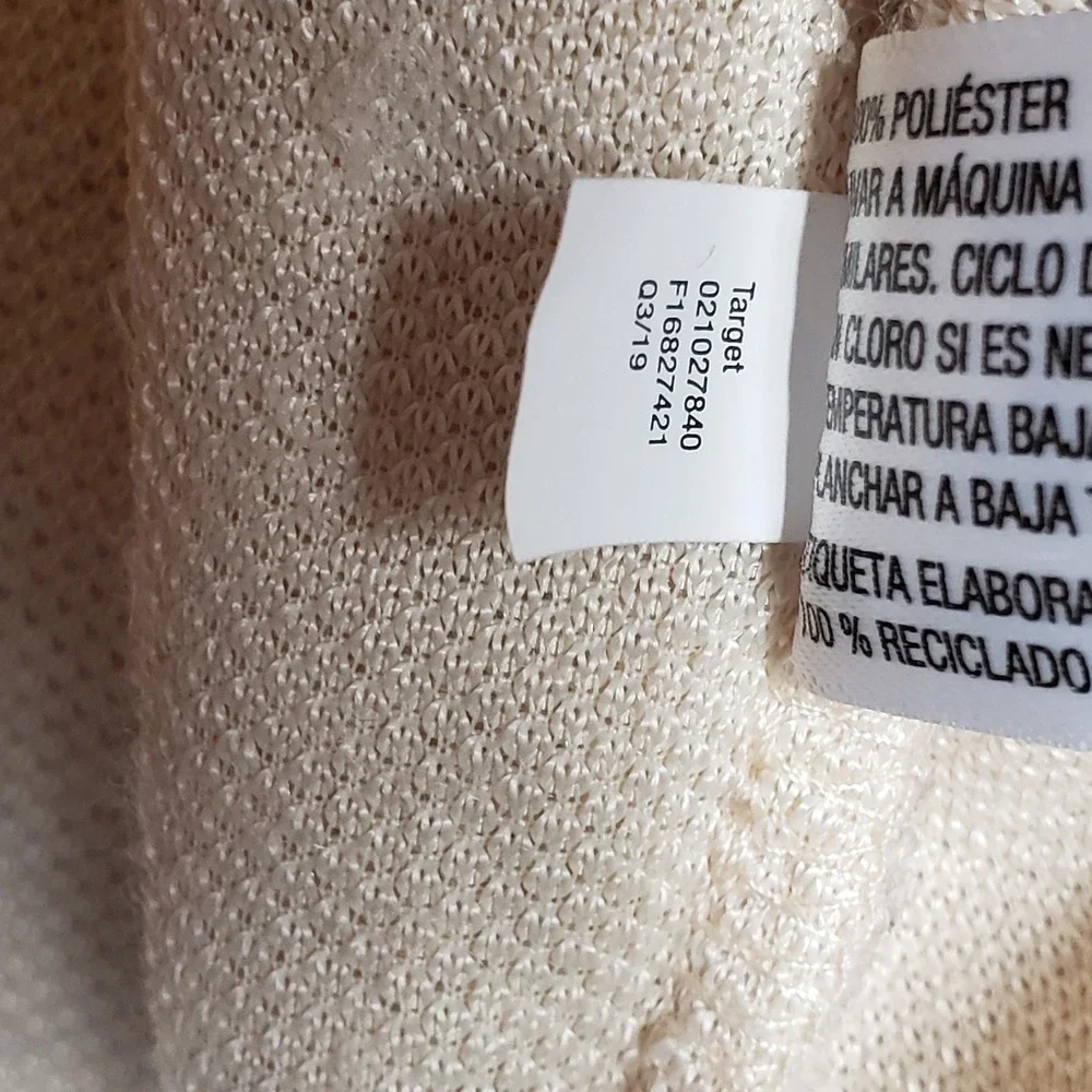 Ava & Viv 3X Plus Cream Fleece Pullover Sweater Mock Neck Cozy‎ Loungewear